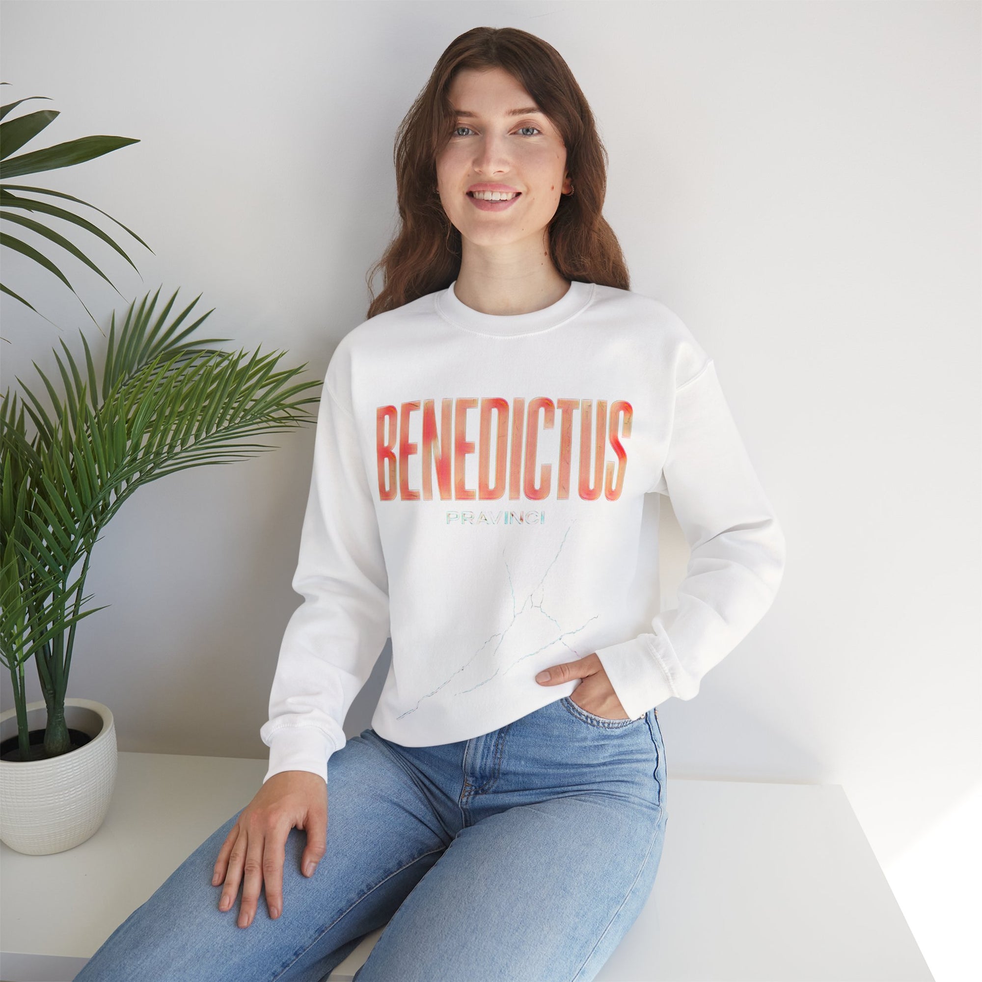 Pravinci Benedictus Labor Iridescente – White Sweatshirt