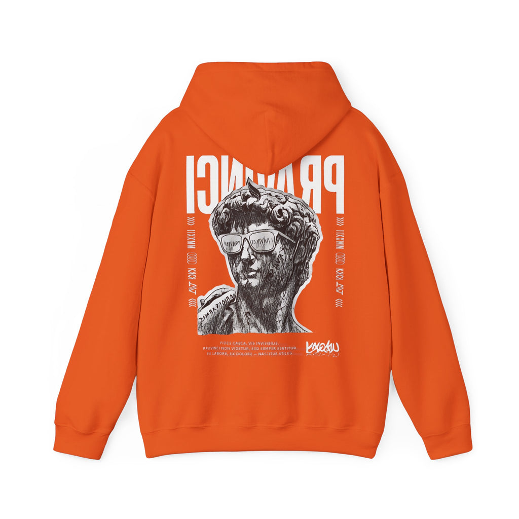 Pravinci Caecifides Monocromia – Orange Hooded Sweatshirt