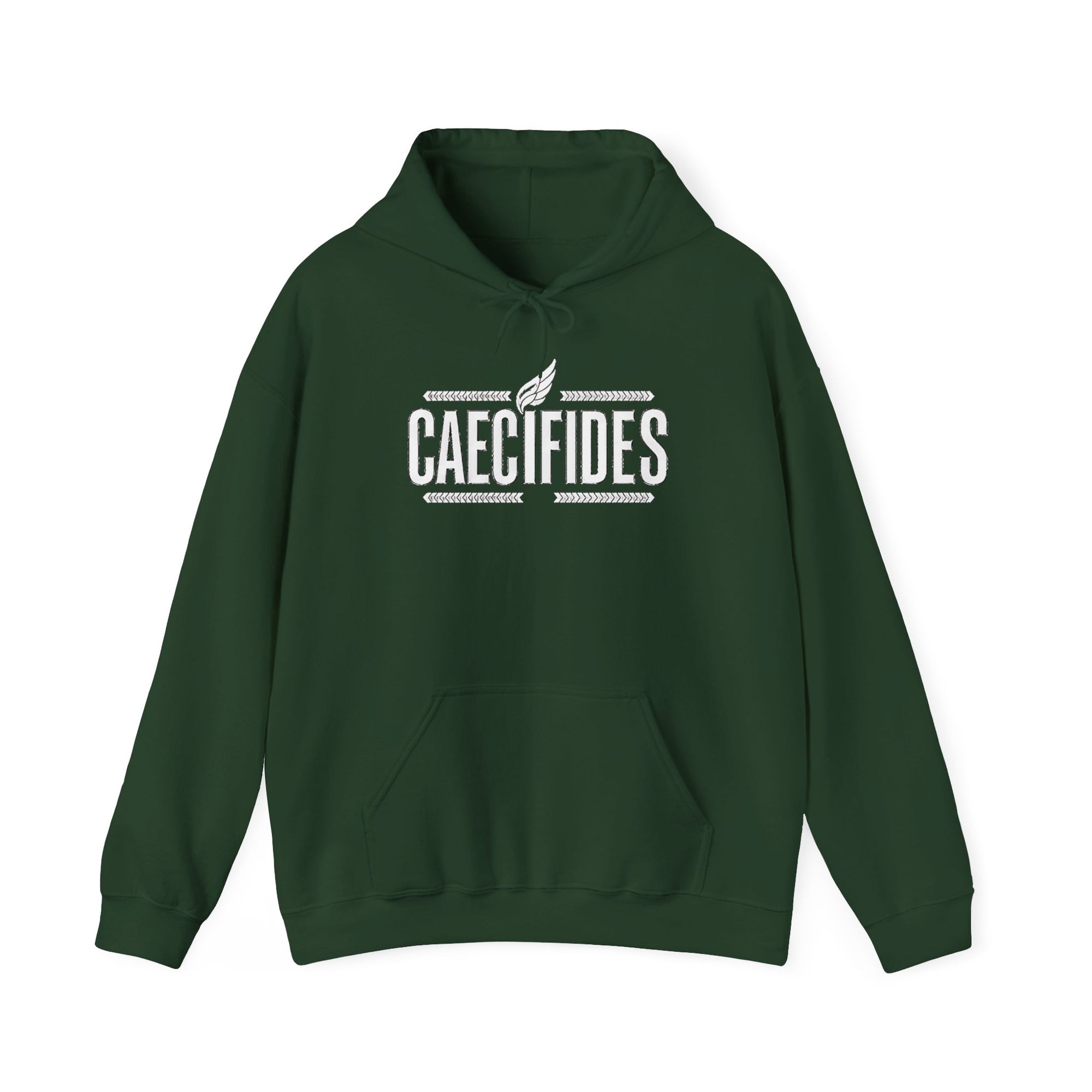 Pravinci Caecifides Monocromia – Dark Green Hooded Sweatshirt