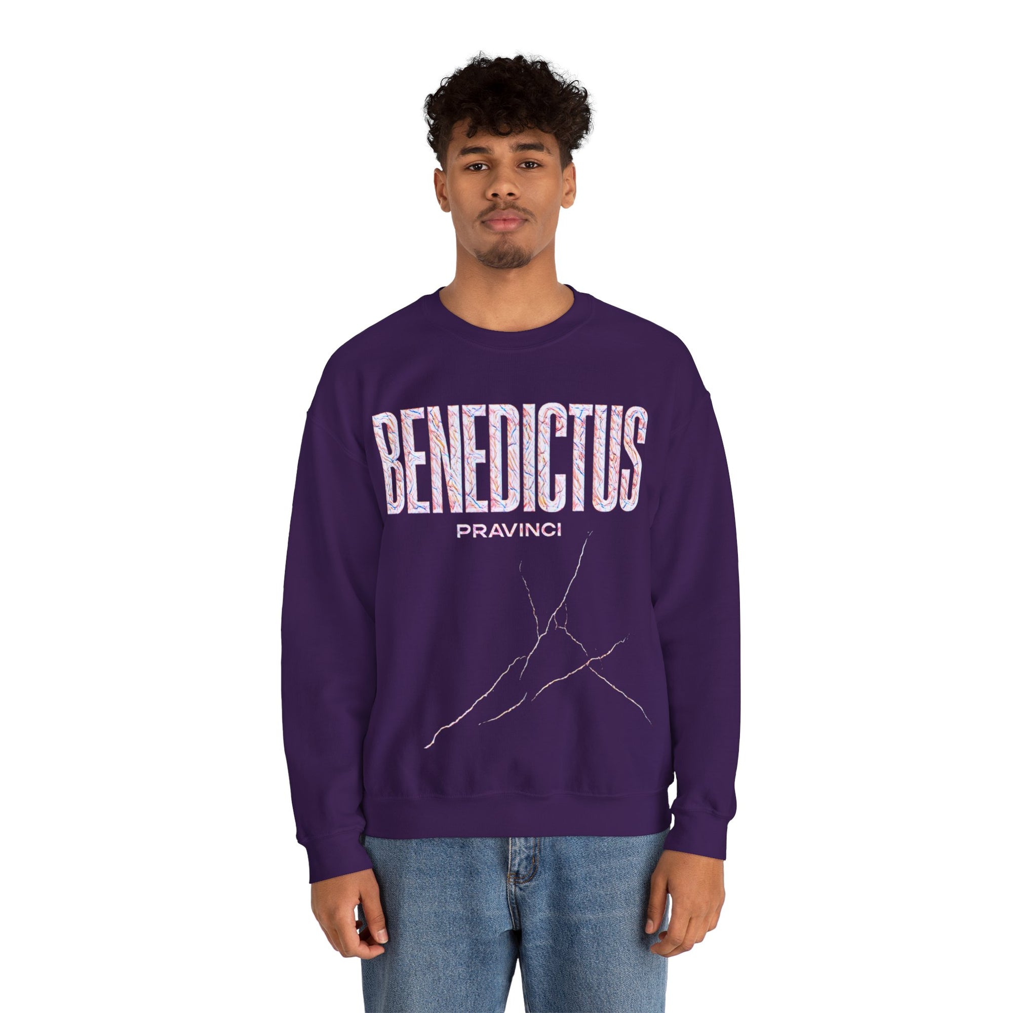 Pravinci Benedictus Labor Iridescente – Purple Sweatshirt
