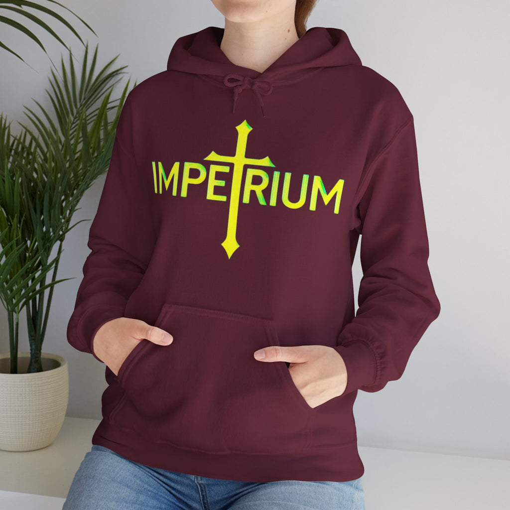 Pravinci Imperium Iridescente - Maroon Hooded Sweatshirt