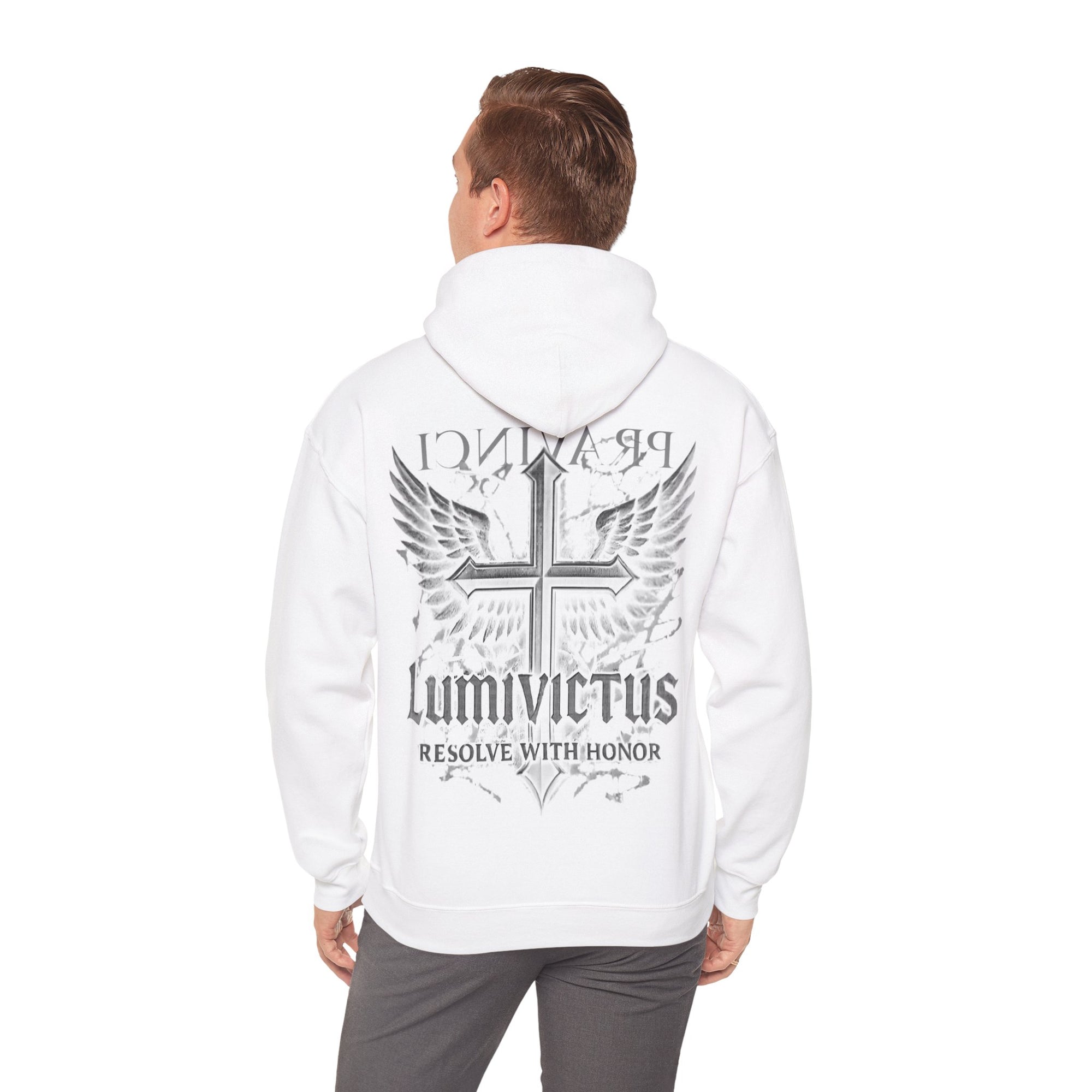Pravinci Lumivictus Monocromia White - Hooded Sweatshirt