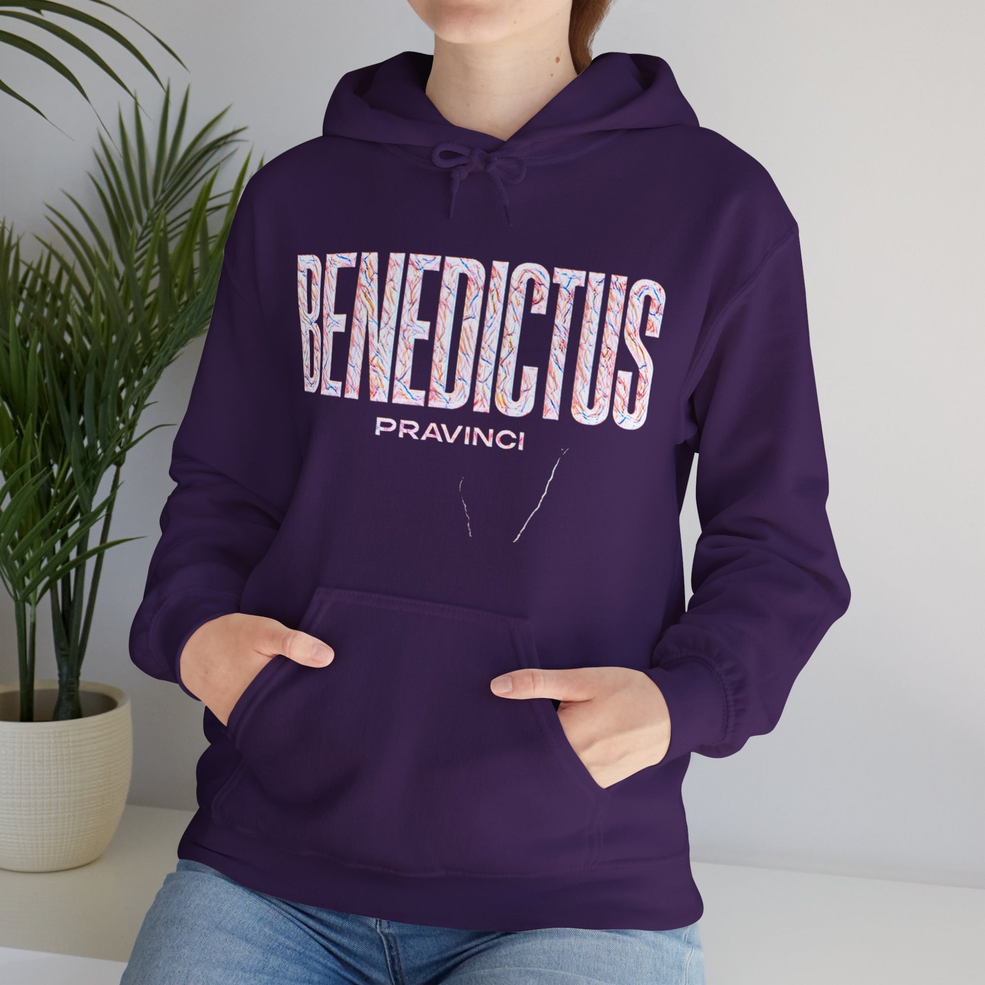 Pravinci Benedictus Labor Iridescente – Purple Hooded Sweatshirt