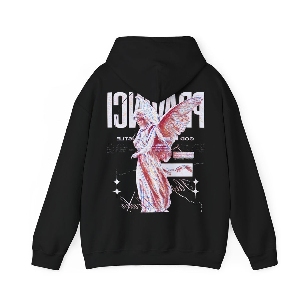 Pravinci Benedictus Labor Iridescente – Black Hooded Sweatshirt