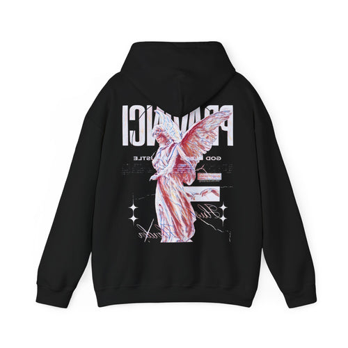Pravinci Benedictus Labor Iridescente – Black Hooded Sweatshirt