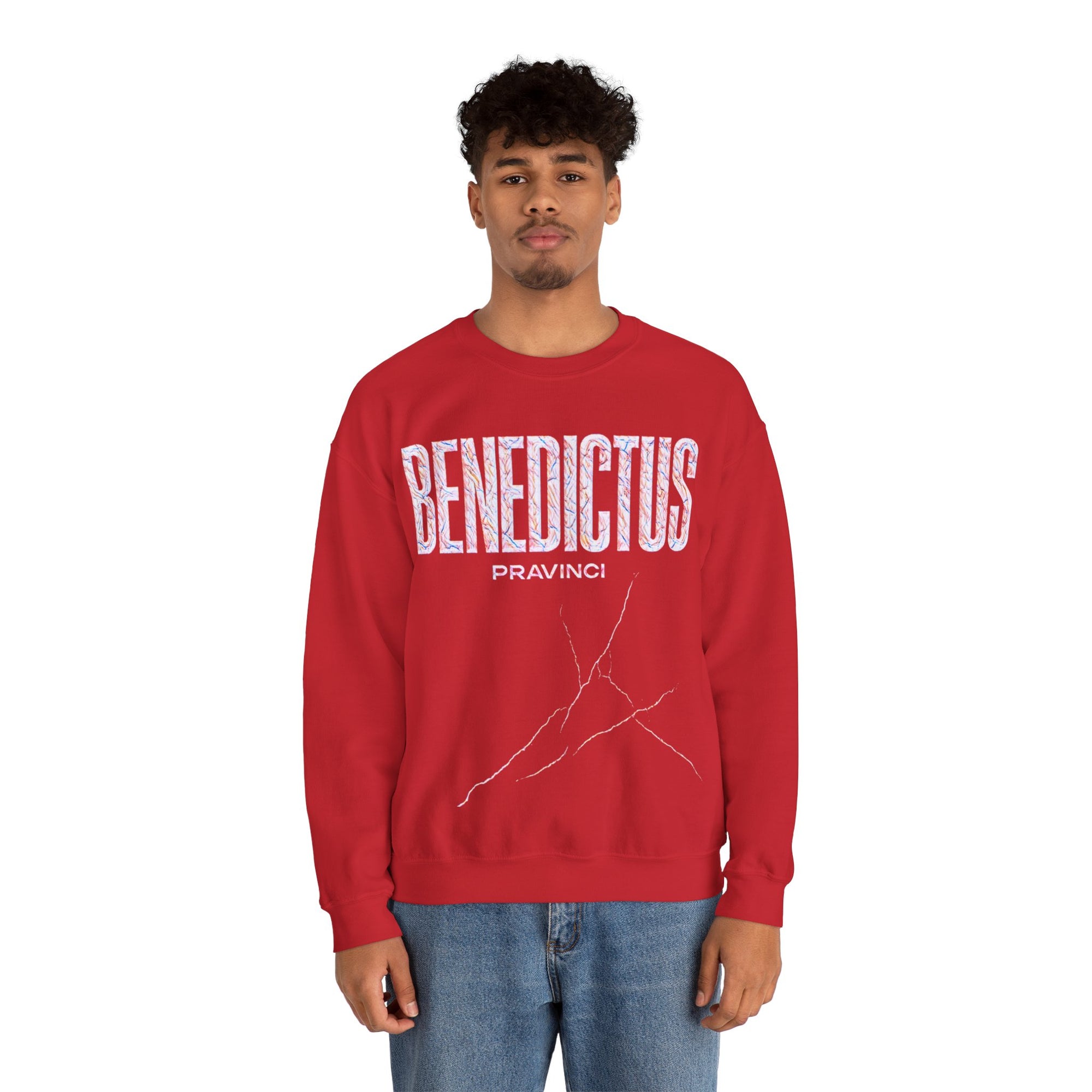 Pravinci Benedictus Labor Iridescente – Red Sweatshirt