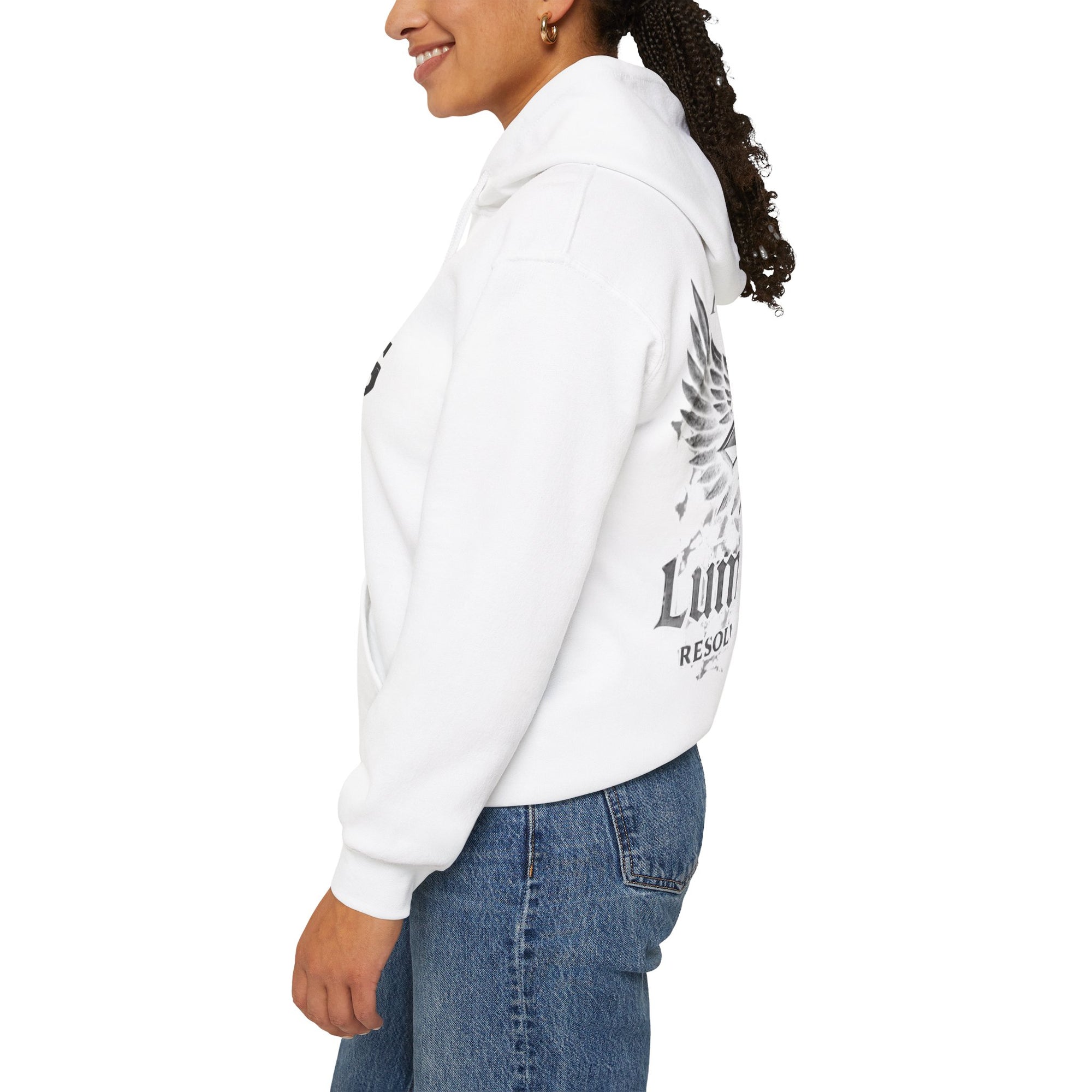 Pravinci Lumivictus Monocromia White - Hooded Sweatshirt