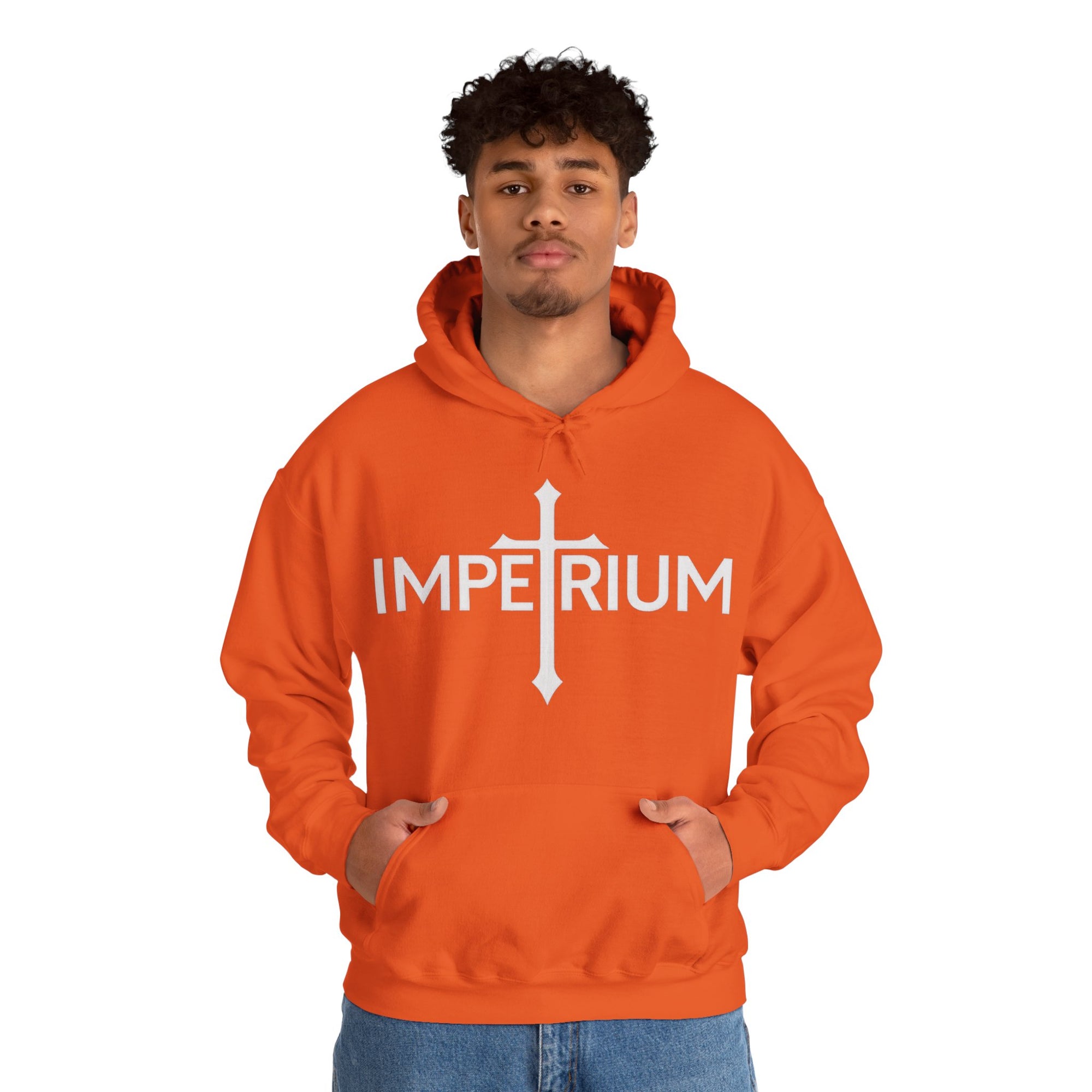 Pravinci Imperium Monocromia - Orange Hooded Sweatshirt
