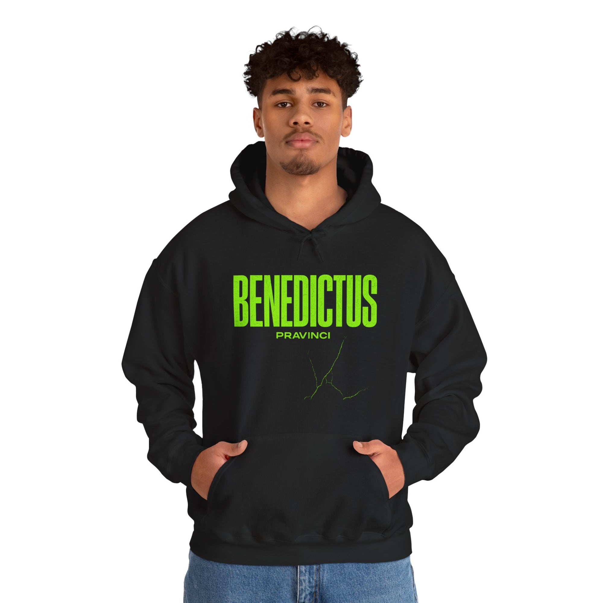 Pravinci Benedictus Labor – Black Hooded Sweatshirt