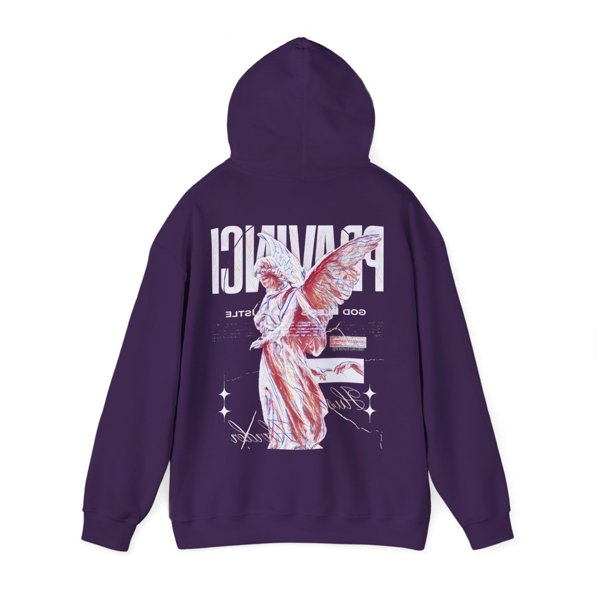 Pravinci Benedictus Labor Iridescente – Purple Hooded Sweatshirt