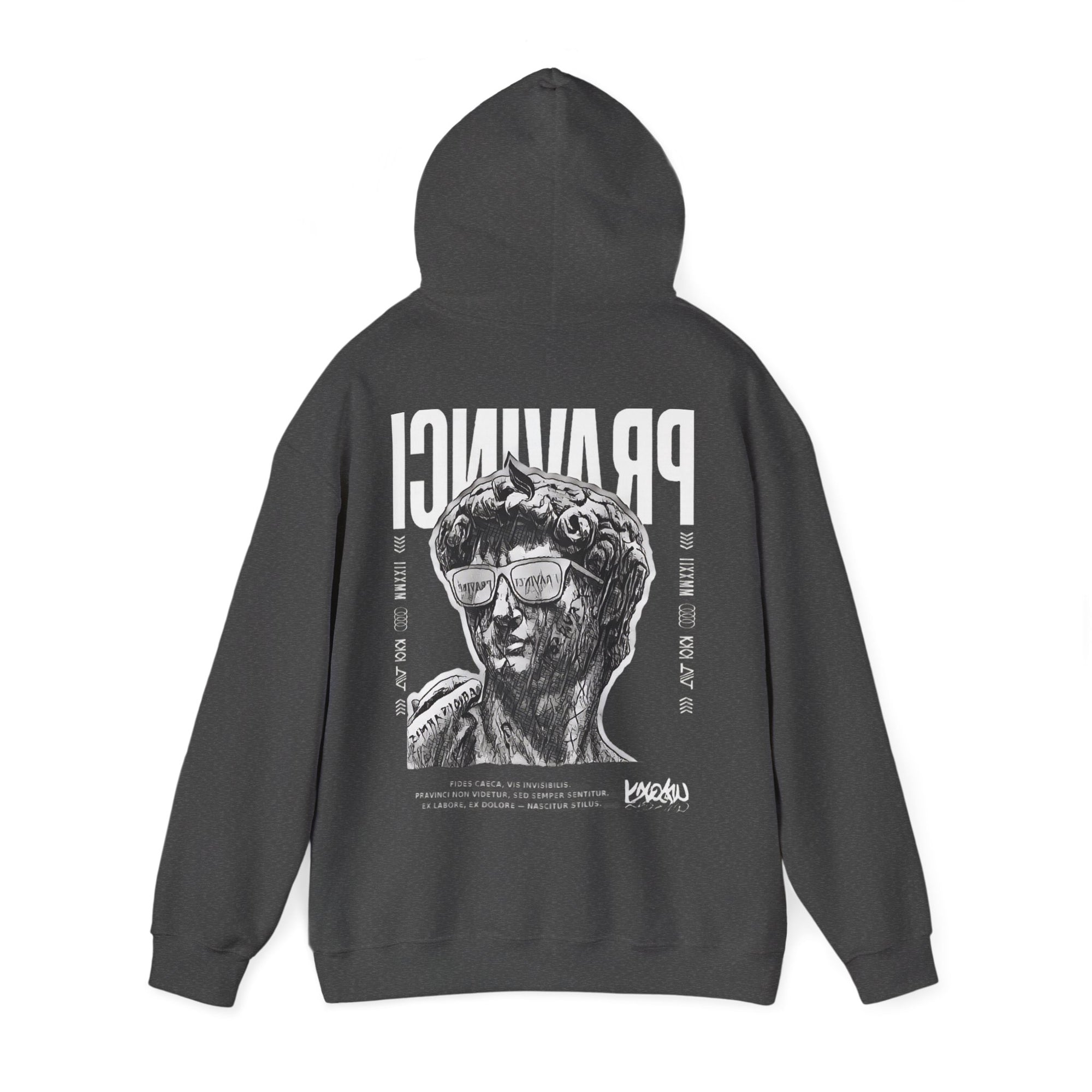Pravinci Caecifides Monocromia – Dark Grey Hooded Sweatshirt