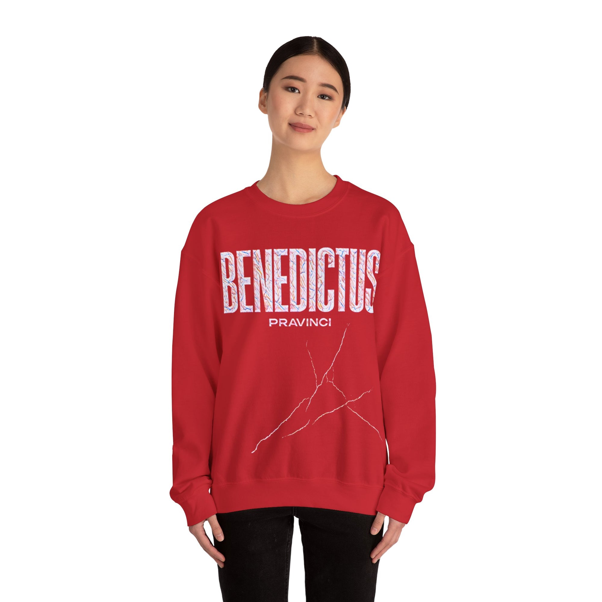Pravinci Benedictus Labor Iridescente – Red Sweatshirt