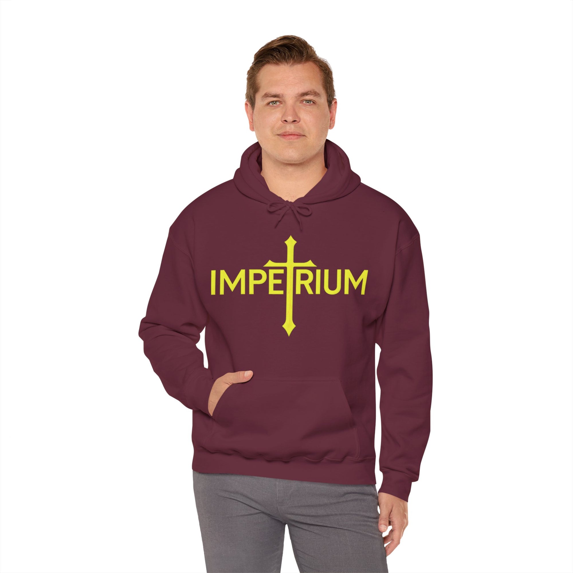 Pravinci Imperium - Maroon Hooded Sweatshirt