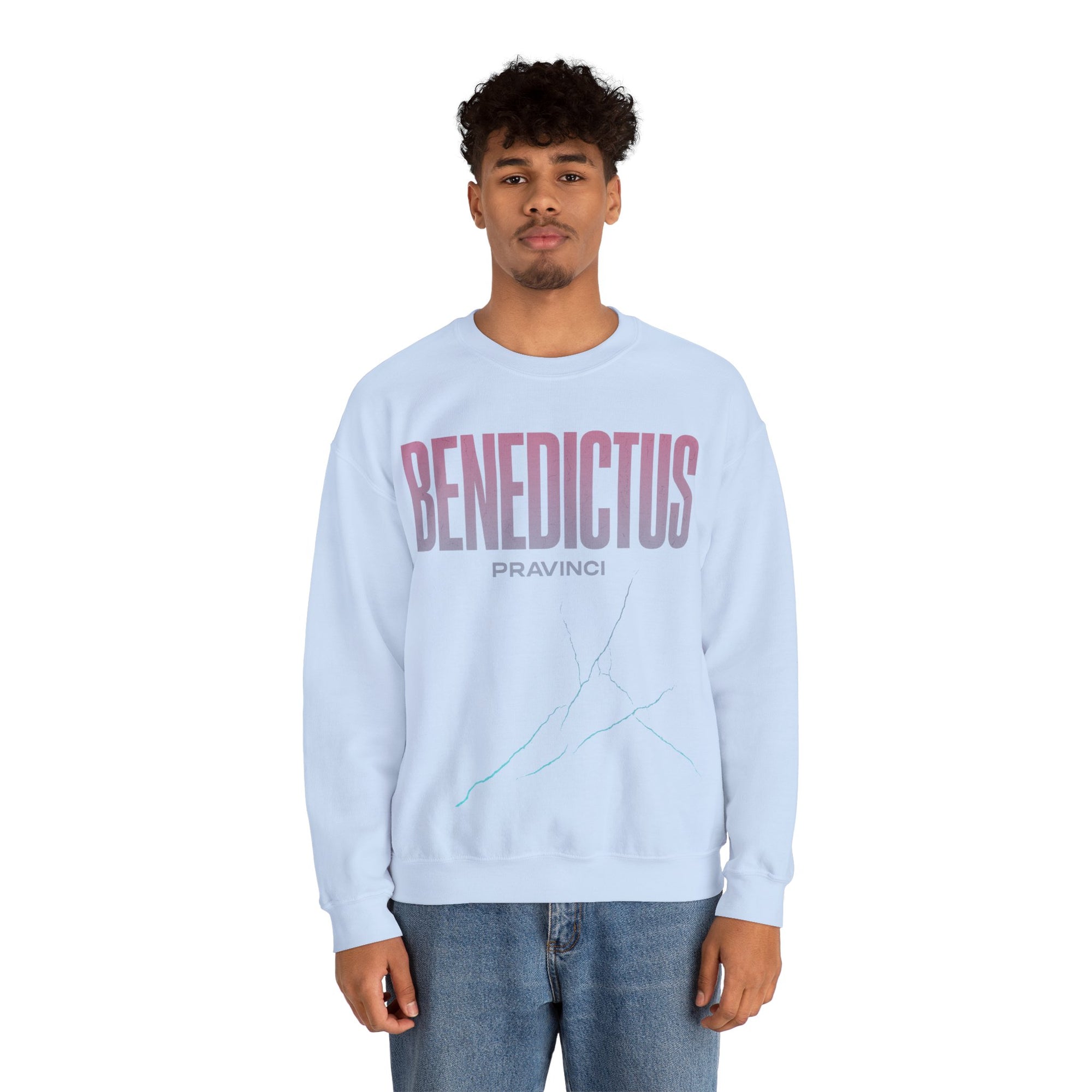 Pravinci Benedictus Labor Iridescente – Light Blue Sweatshirt
