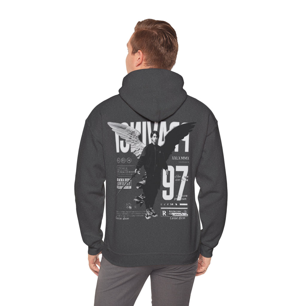 Pravinci Imperium Monocromia - Dark Heather Hooded Sweatshirt
