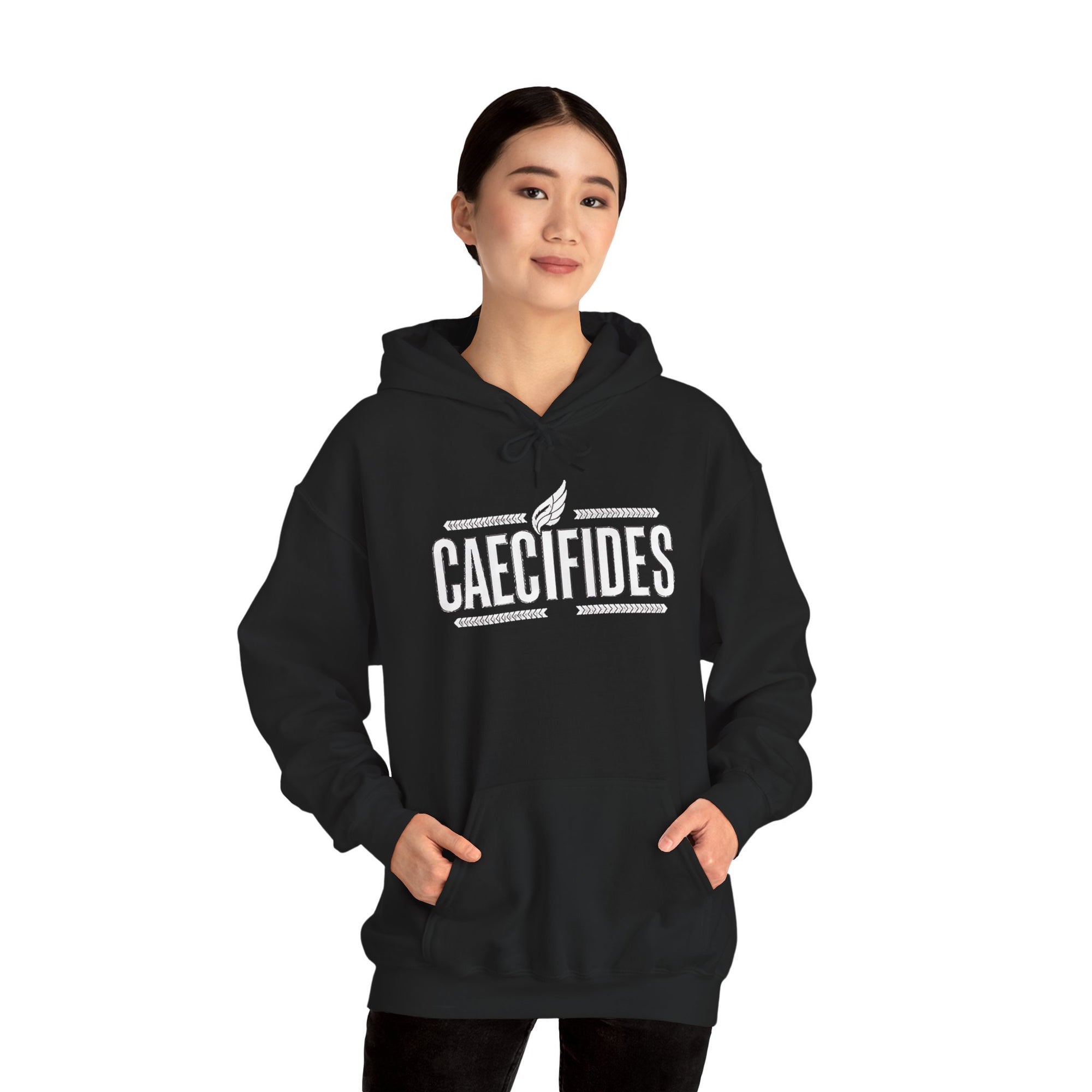 Pravinci Caecifides Monocromia – Black Hooded Sweatshirt