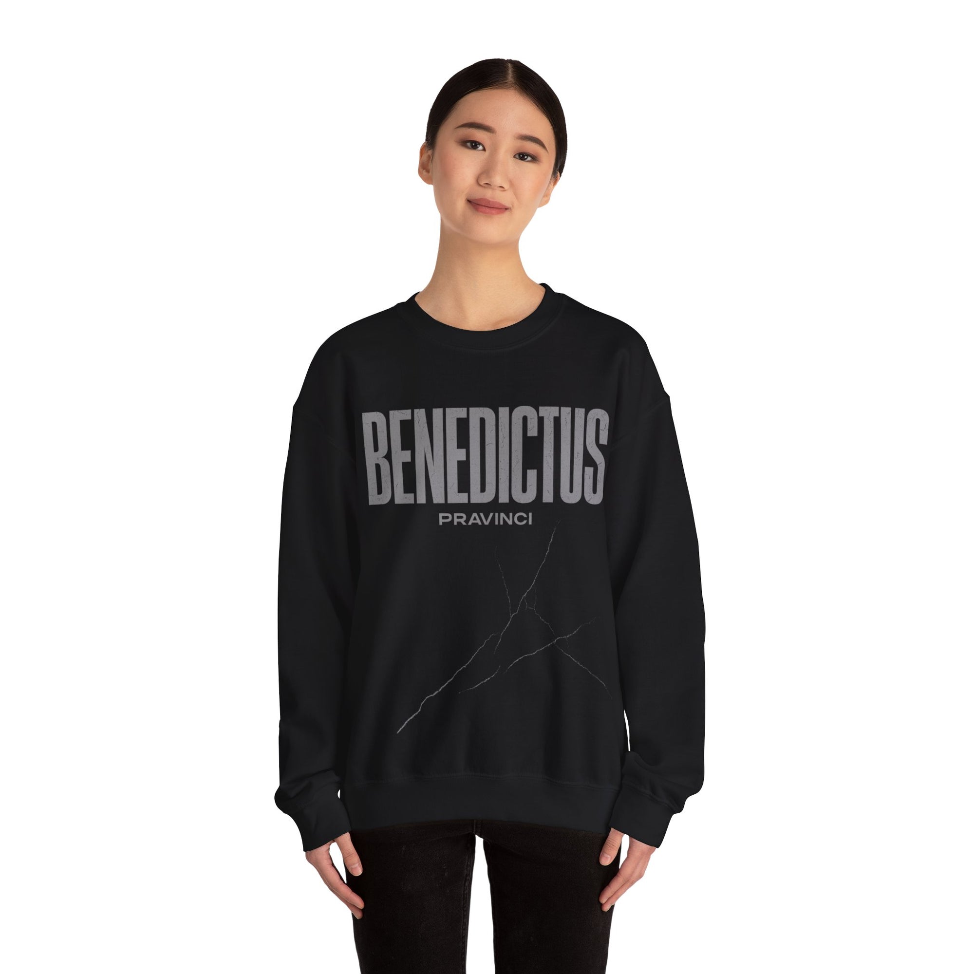 Pravinci Benedictus Labor Monocromia – Black Sweatshirt