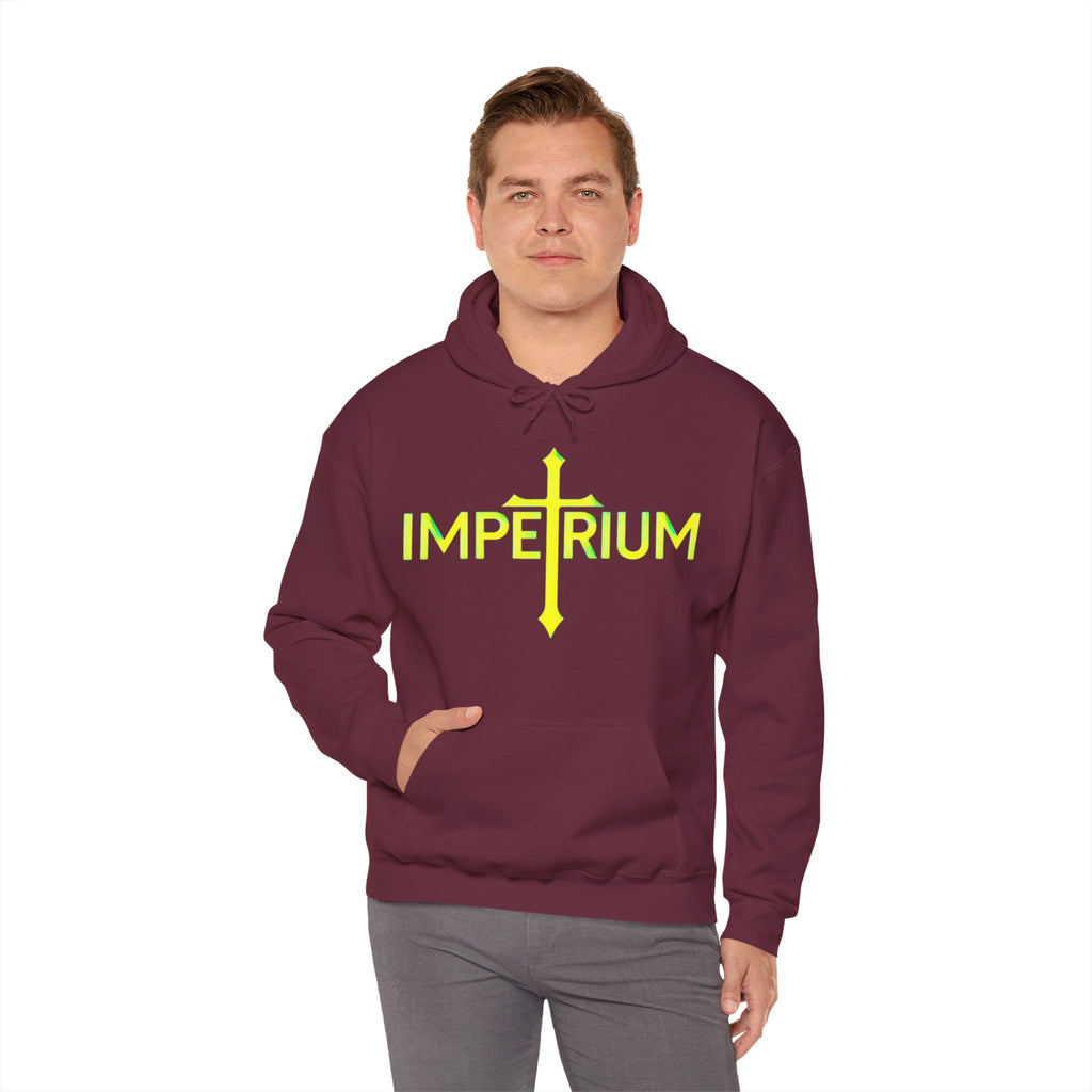 Pravinci Imperium Iridescente - Maroon Hooded Sweatshirt