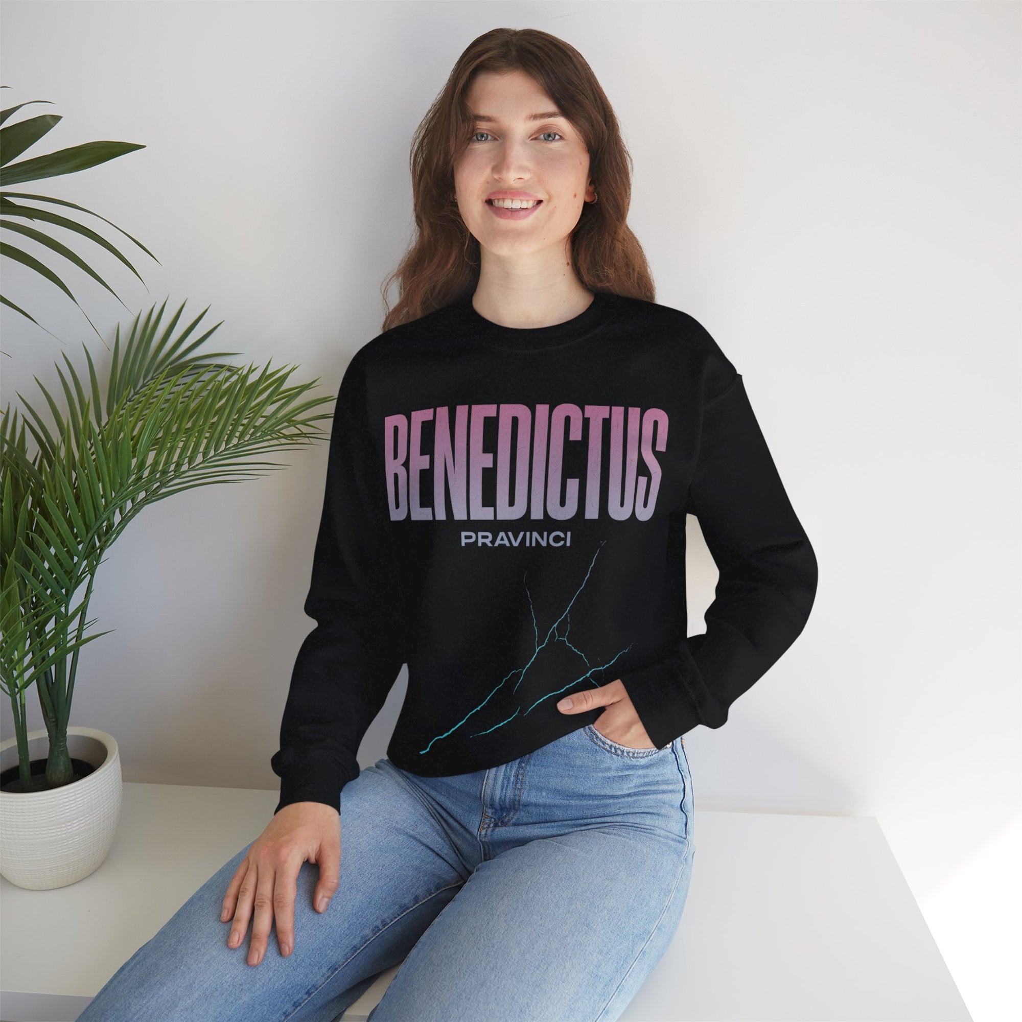 Pravinci Benedictus Labor Iridescente – Black Sweatshirt