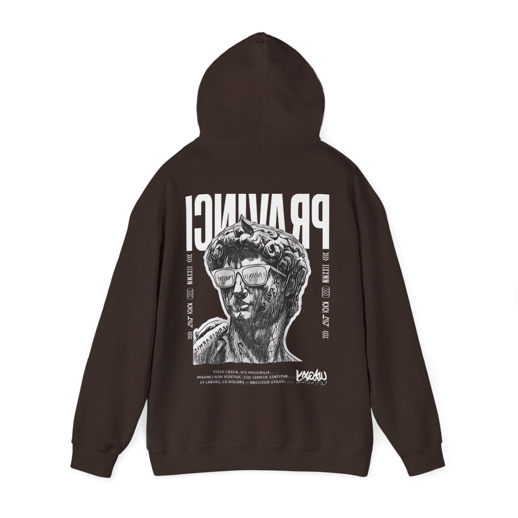 Pravinci Caecifides Monocromia – Dark Brown Hooded Sweatshirt