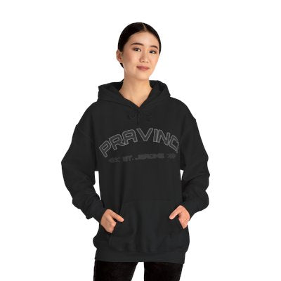 Pravinci St. Jerome Monocromia Black Hooded Sweatshirt