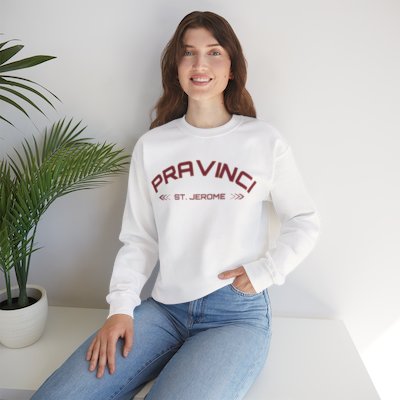 Pravinci - St. Jerome - White Sweatshirt