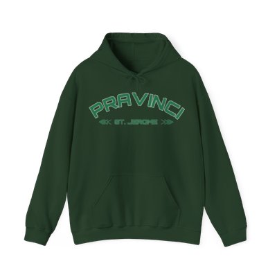 Pravinci St. Jerome - Forest Green Hooded Sweatshirt