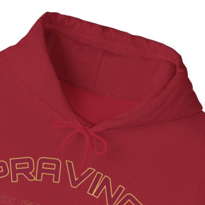 Pravinci St. Jerome - Antique Cherry Red Hooded Sweatshirt