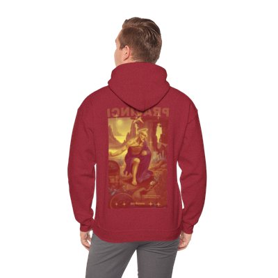Pravinci St. Jerome - Antique Cherry Red Hooded Sweatshirt