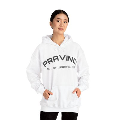 Pravinci St. Jerome Monocromia - White Hooded Sweatshirt