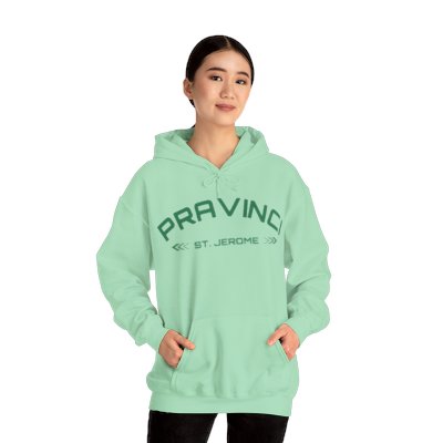 Pravinci St. Jerome - Mint Green Hooded Sweatshirt