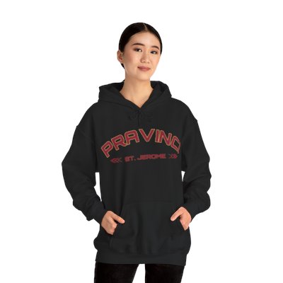 Pravinci St. Jerome Black Hooded Sweatshirt
