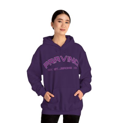 Pravinci St. Jerome Purple Hooded Sweatshirt