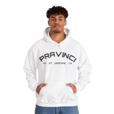 Pravinci St. Jerome Monocromia - White Hooded Sweatshirt