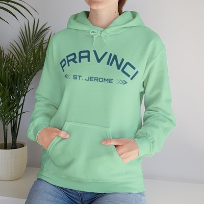 Pravinci St. Jerome Mint Green Hooded Sweatshirt