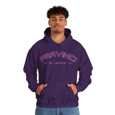 Pravinci St. Jerome Purple Hooded Sweatshirt