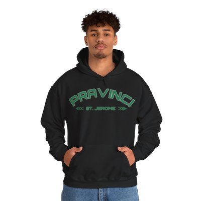 Pravinci St. Jerome - Black Hooded Sweatshirt