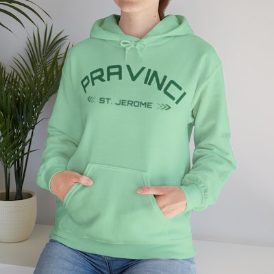 Pravinci St. Jerome - Mint Green Hooded Sweatshirt