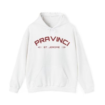 Pravinci St. Jerome - White Hooded Sweatshirt