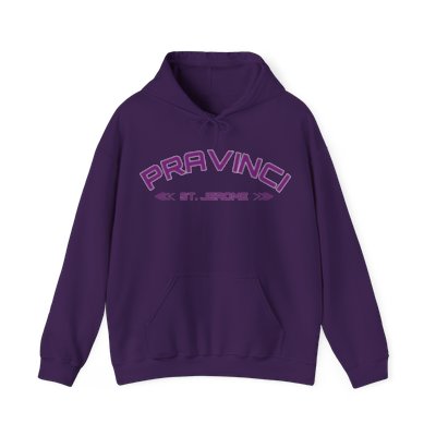 Pravinci St. Jerome Purple Hooded Sweatshirt